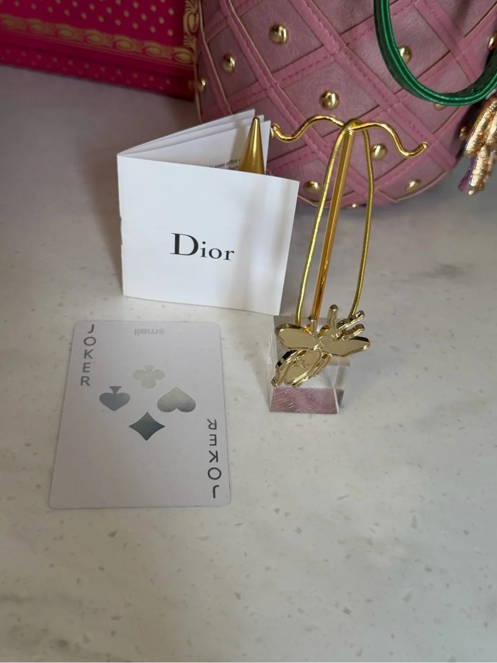 Dior GWP Gold Bee Hair ponytail holder - Gold